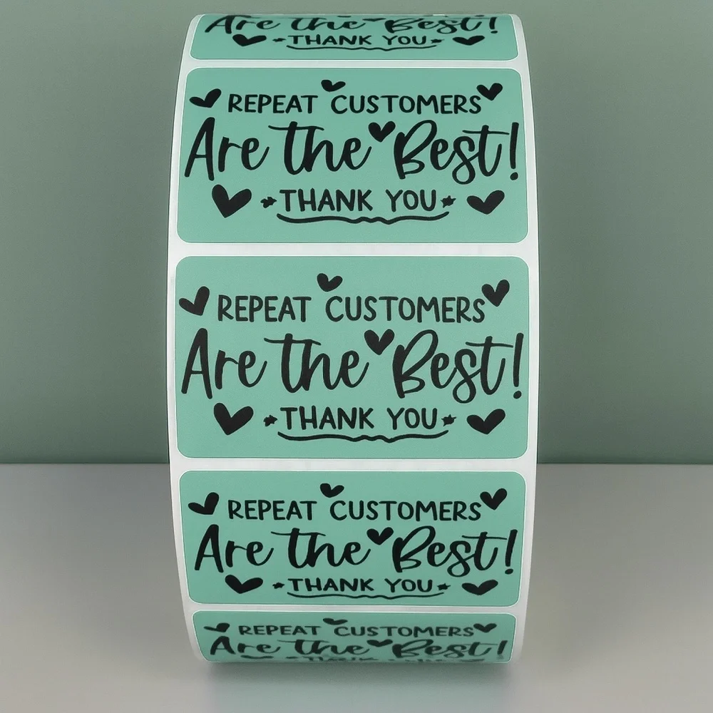 Repeat Customers Are the Best Stickers – Thank You Labels for Small Business